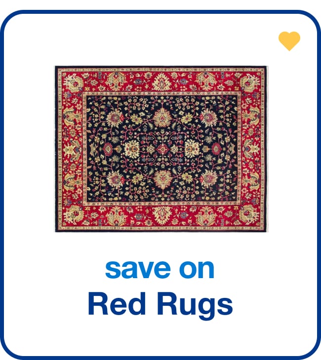 save on red rugs