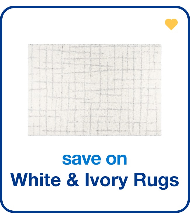 save on white rugs