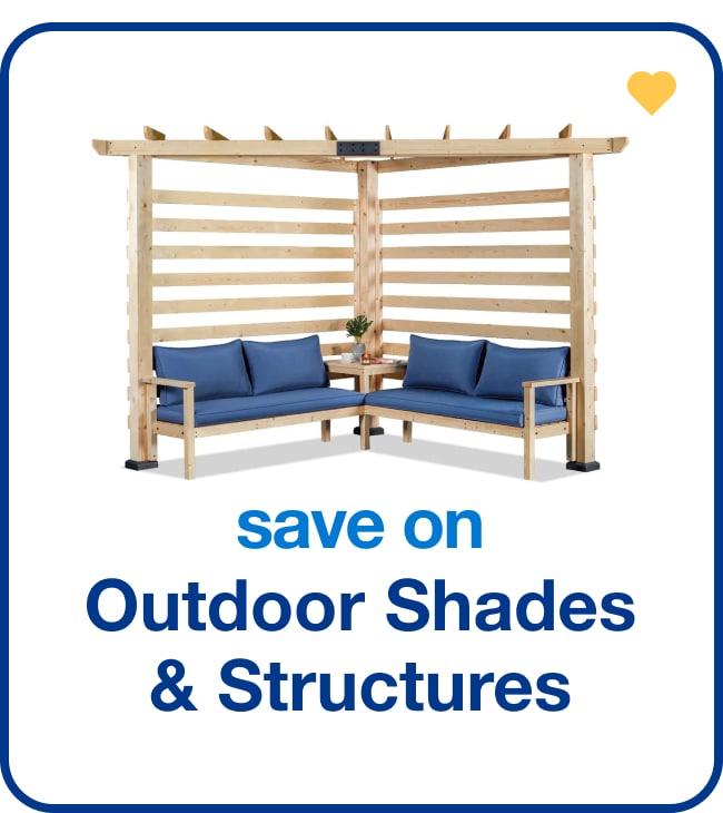 save on outdoor shades & structures