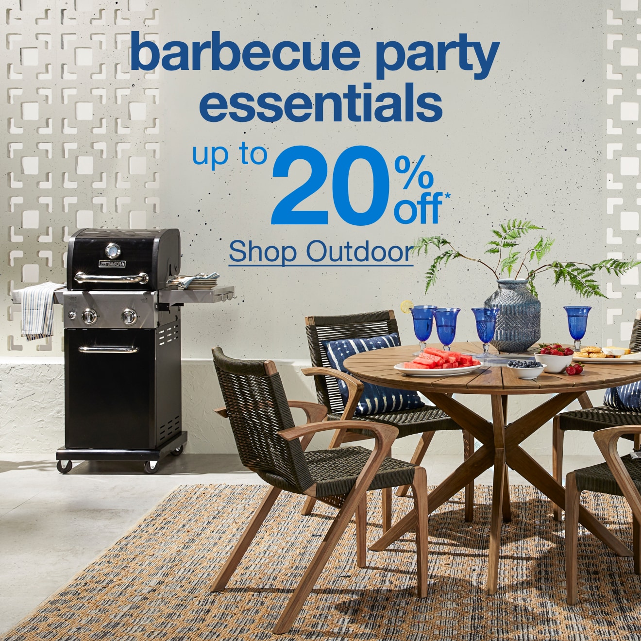 Up to 20% off Barbecue Essentials - Shop Outdoor!