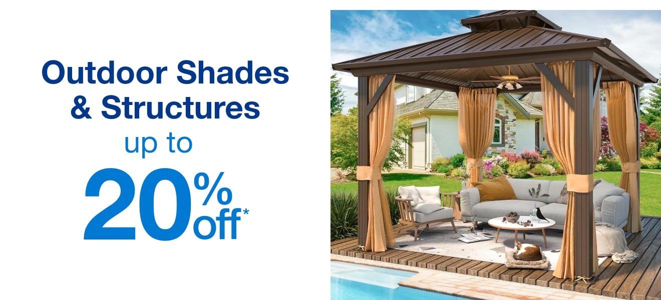 Outdoor Shades & Structures Up to 20% Off — Shop Now