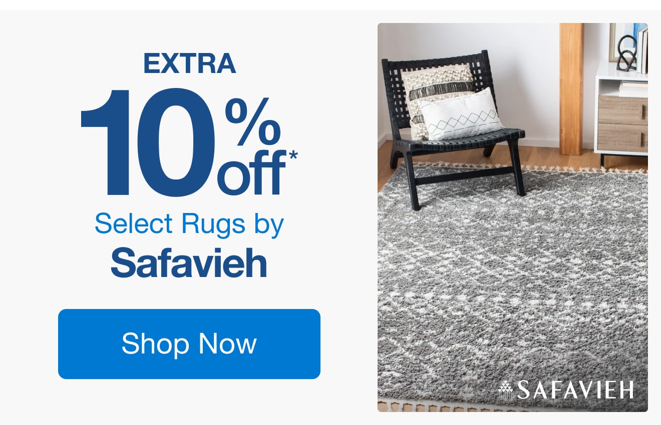 Extra 10% Off Select Rugs by Safavieh*