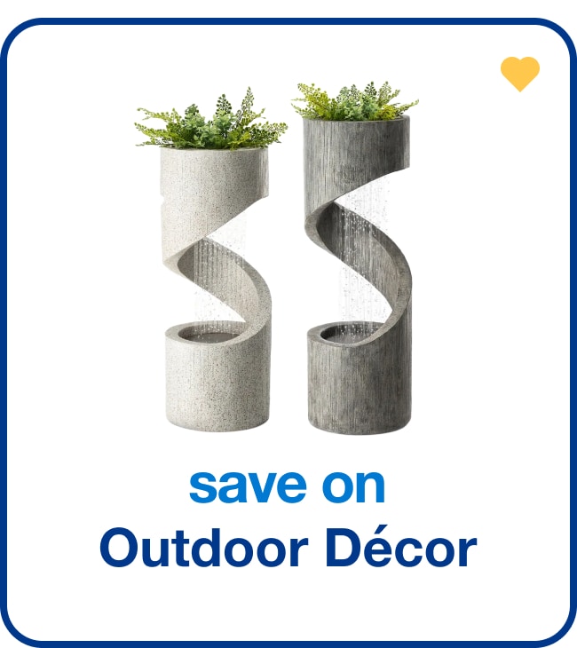 save on outdoor décor