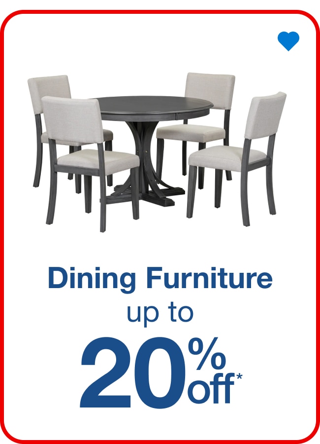 Up to 20% off Dining Furniture - Shop Now!