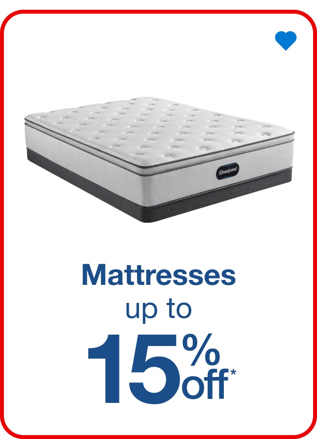 Up to 15% off Mattresses - Shop Now!