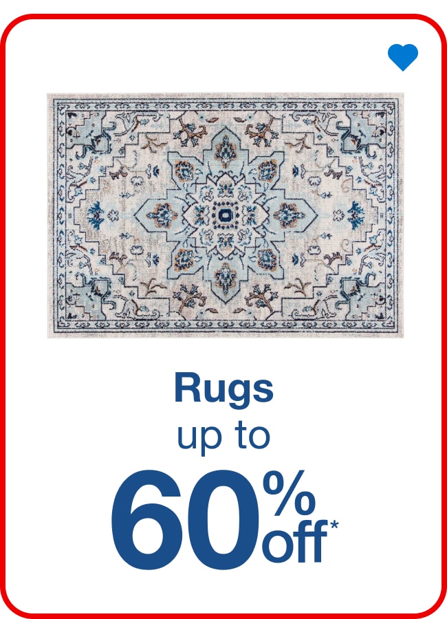 Up to 60% off Rugs - Shop Now!