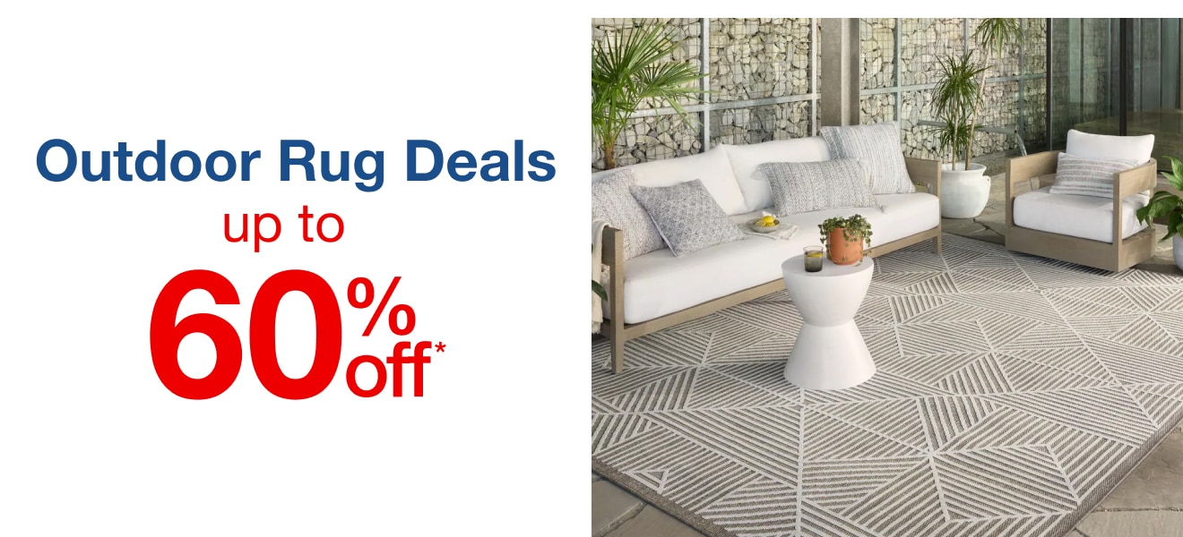 Up to 60% off Outdoor Rug Deals - Shop Now!