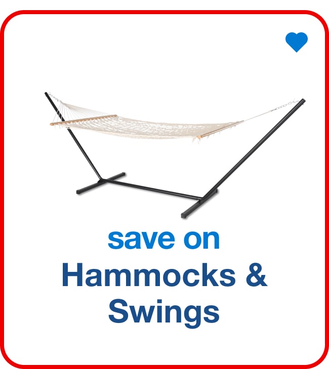Save on Hammocks & Swings