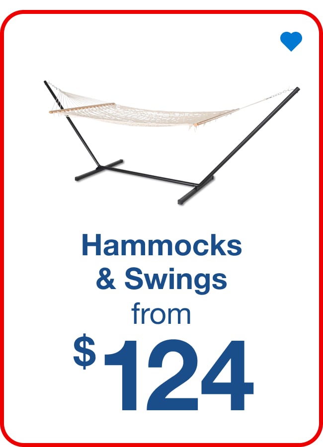 Hammocks & Swings from $124
