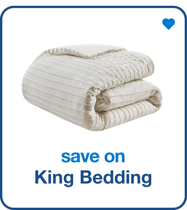 Save on King bedding