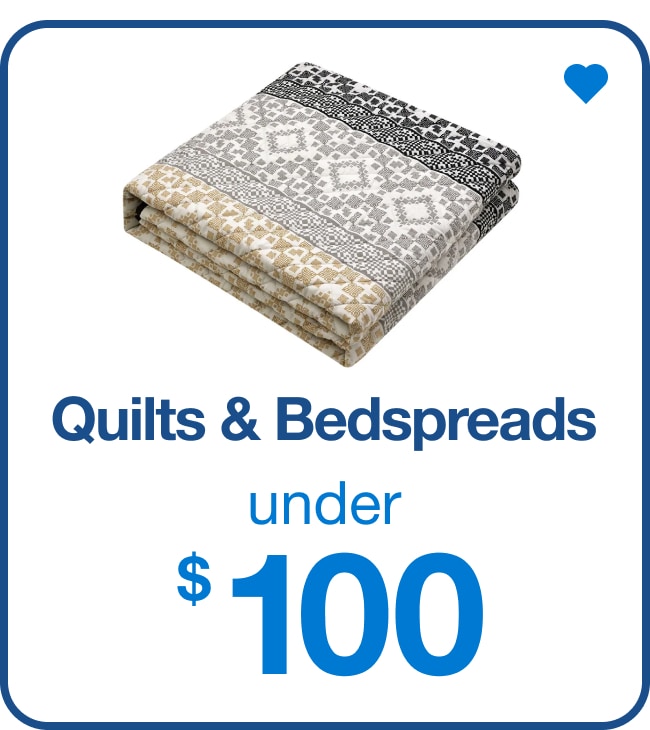 Quilts and bedspreads under $100