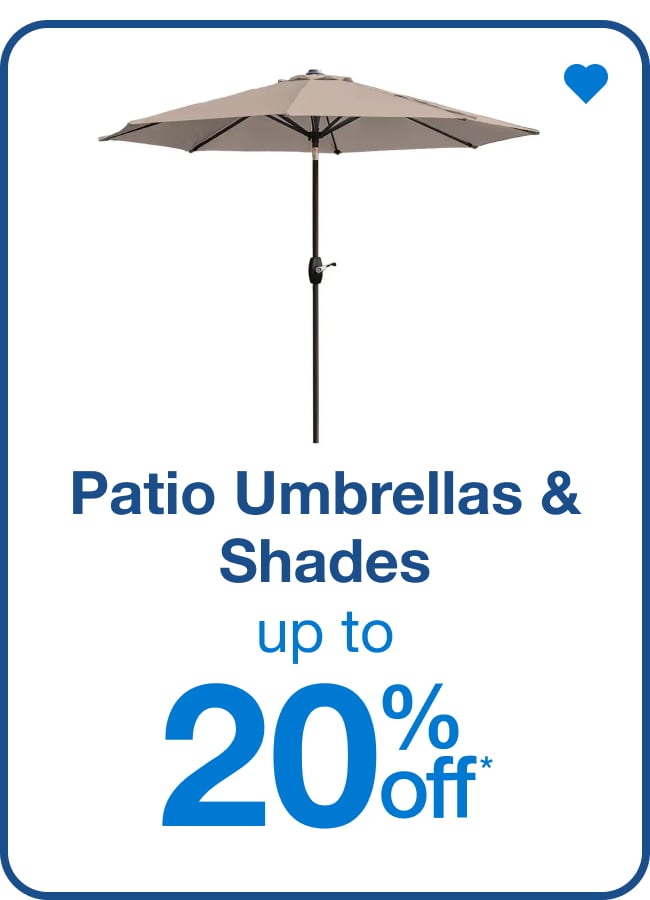 Patio Umbrellas & Shades - Up to 20% off