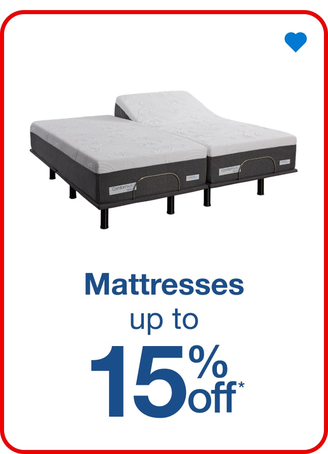 Mattresses - Up to 15% Off