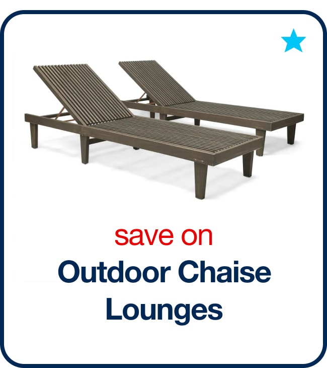 Save on Outdoor Chaise Lounges
