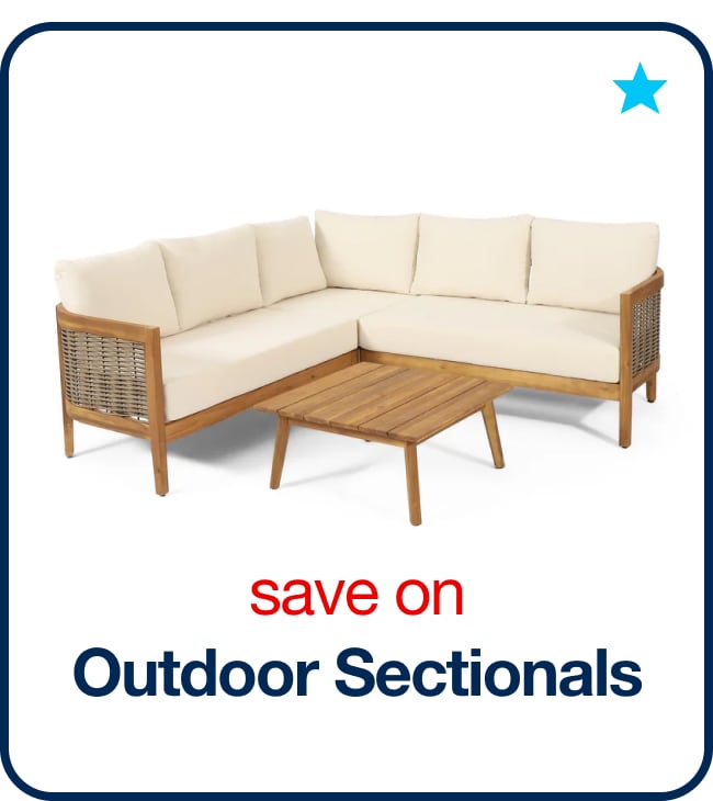 Save on Outdoor Sectionals