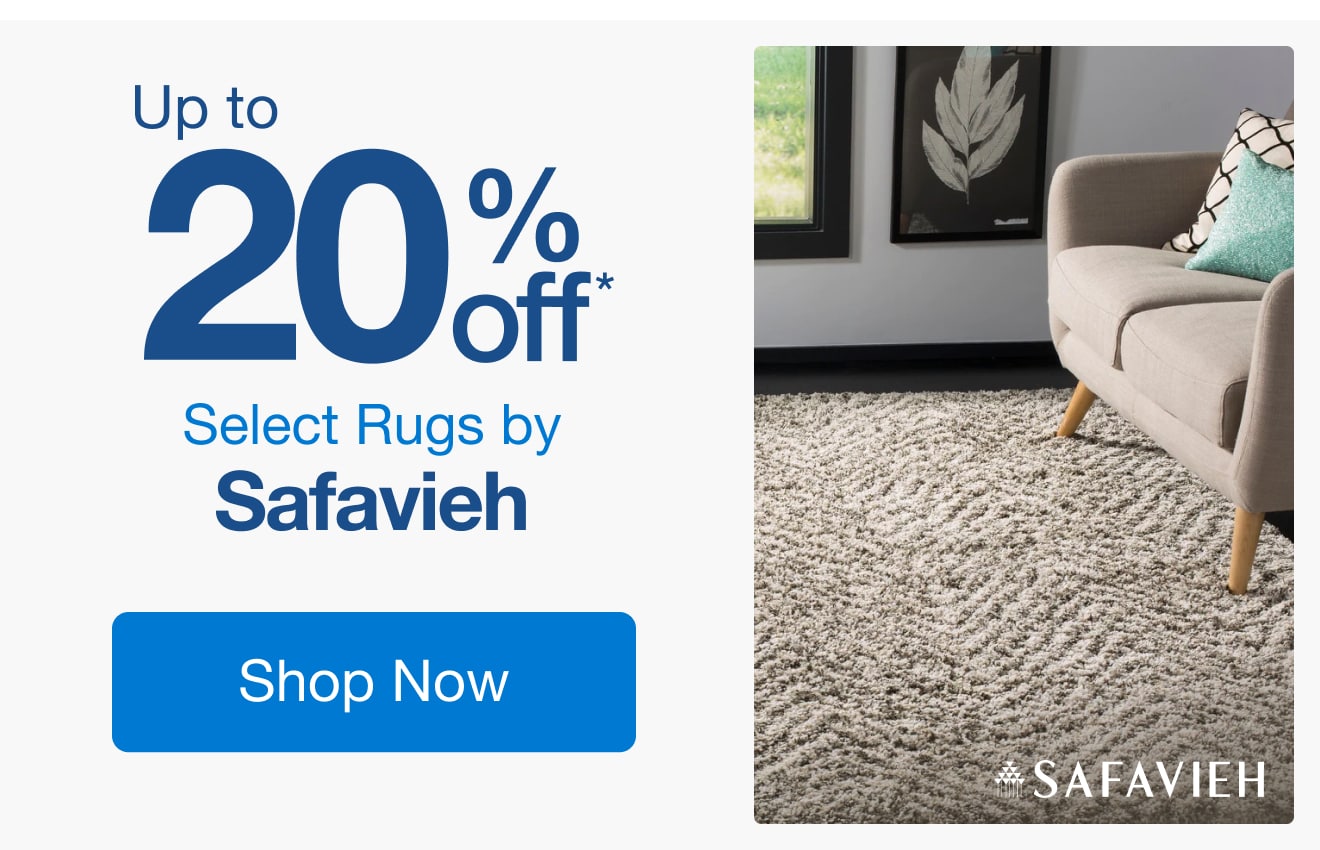 Up to 20% Off Select Rugs by Safavieh*
