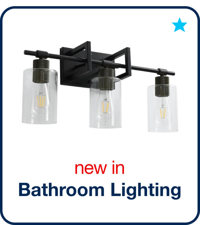 New in Bathroom Lighting