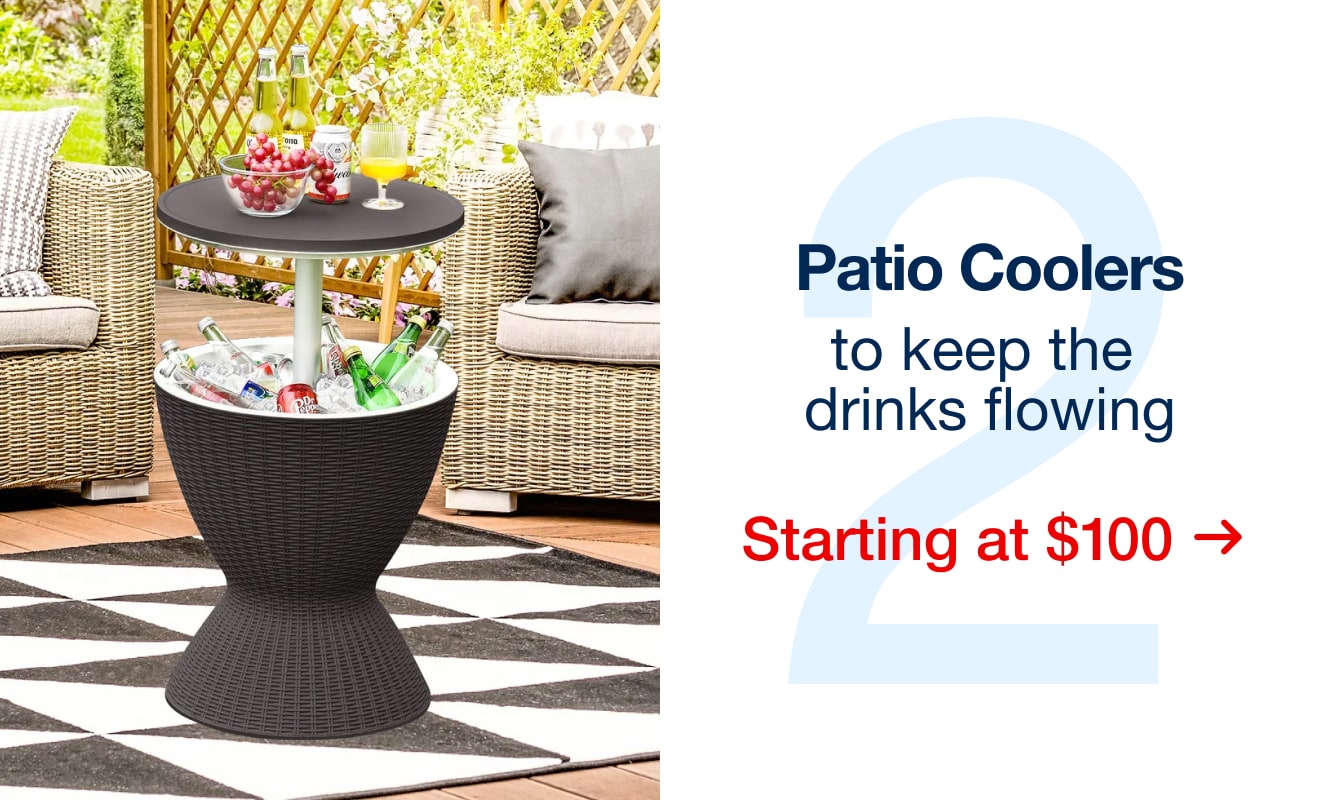 Patio Coolers starting at $100