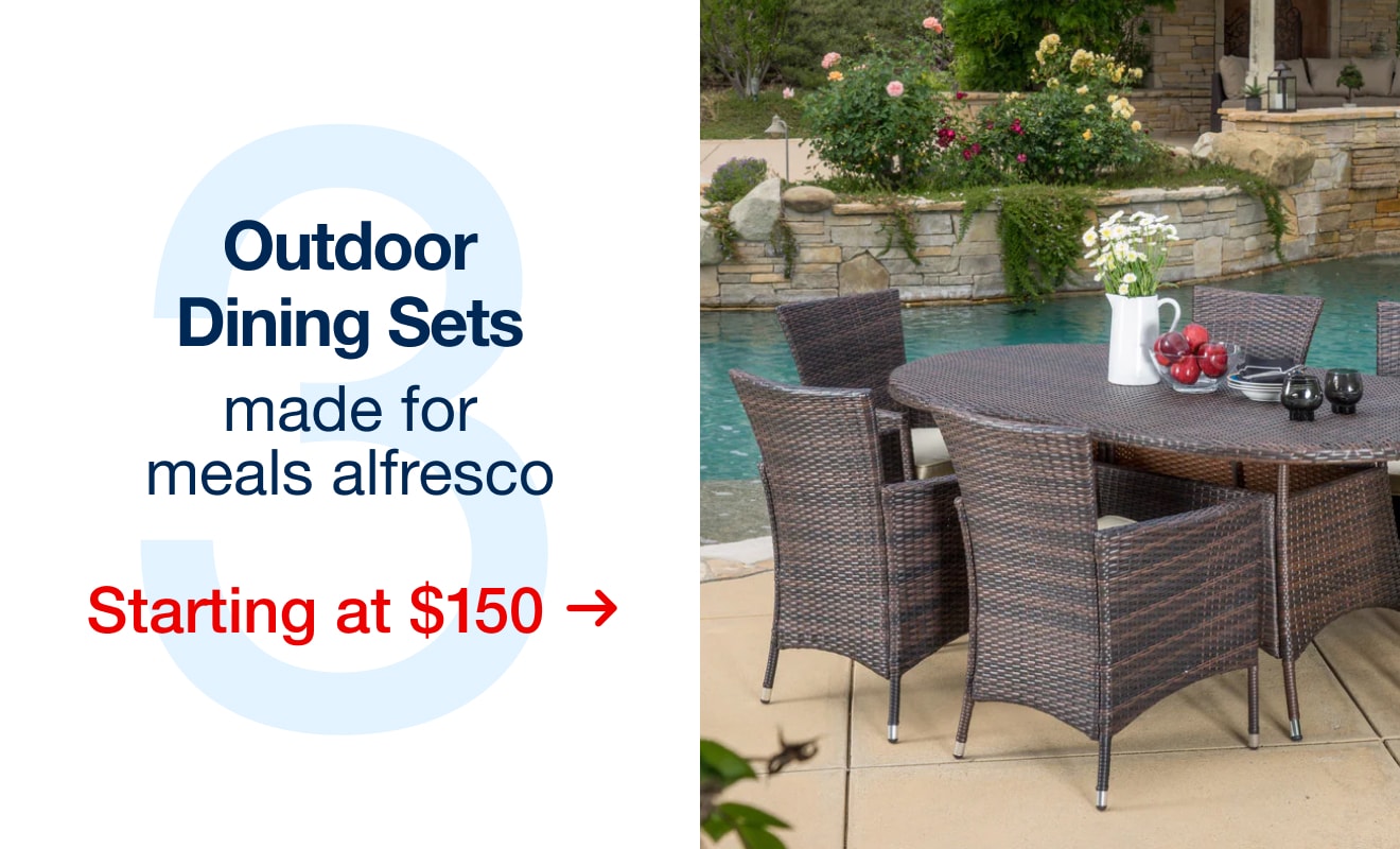 Outdoor Dining Sets starting at $150