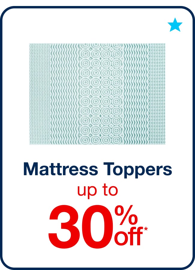 Up to 30% Off Mattress Toppers