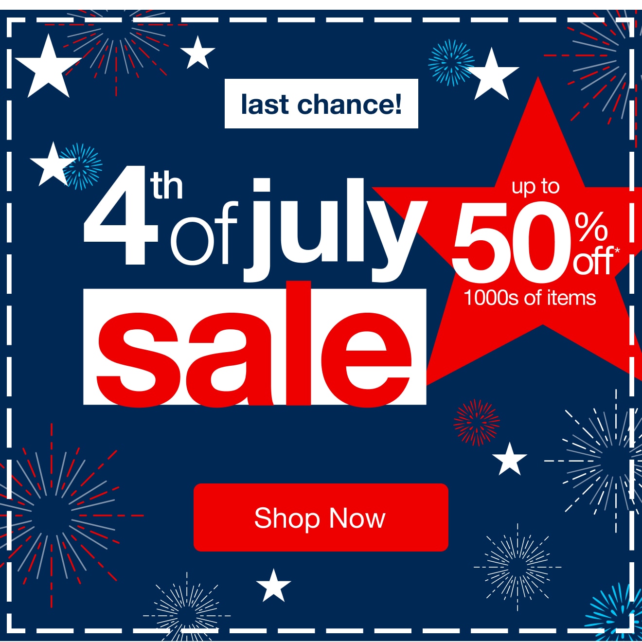 4th Of July Sale - Ends Tonight