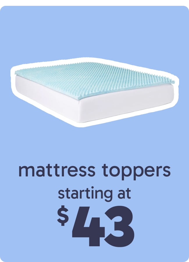 Mattress Toppers Starting at $43