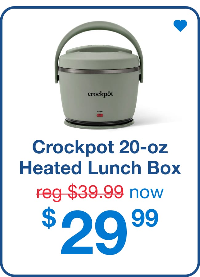 Lunch Crockpot Now $29.99 was $51.99