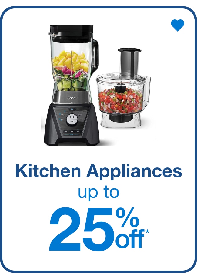 up to 25% off kitchen appliances