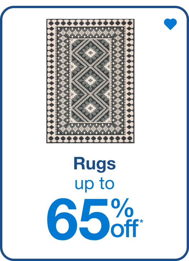 up to 65% off rugs