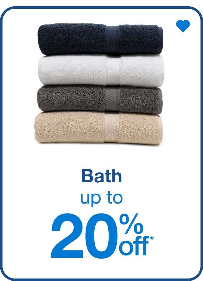 Up to 20% off Bath