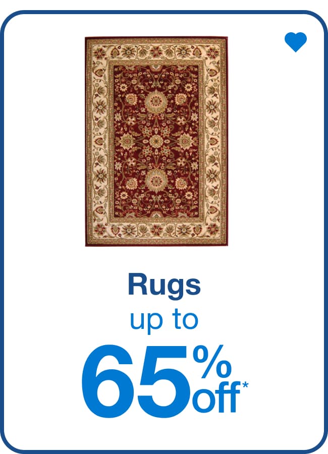 Up to 65% off Rugs