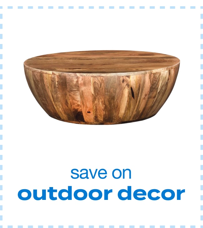 save on outdoor decor