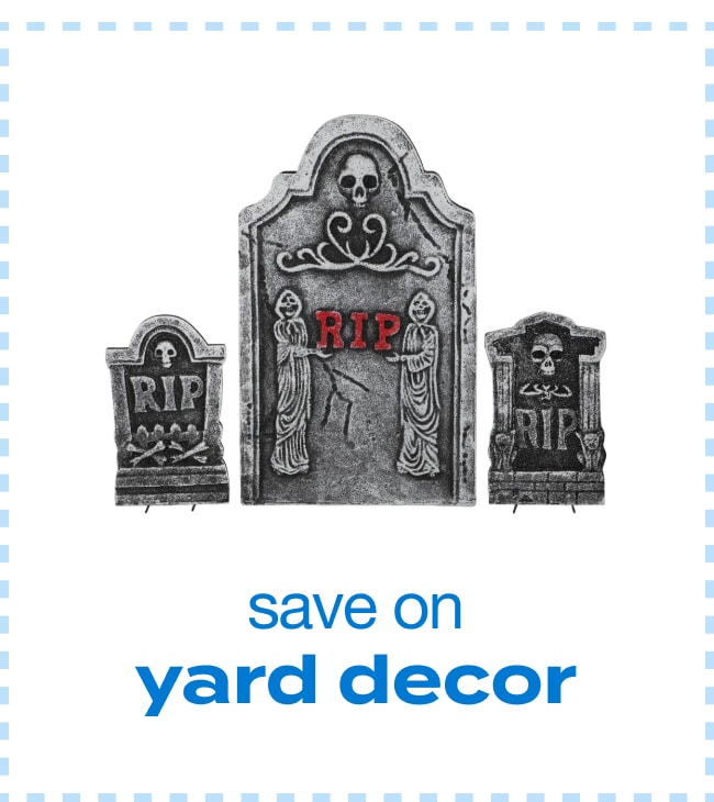 save on yard decor