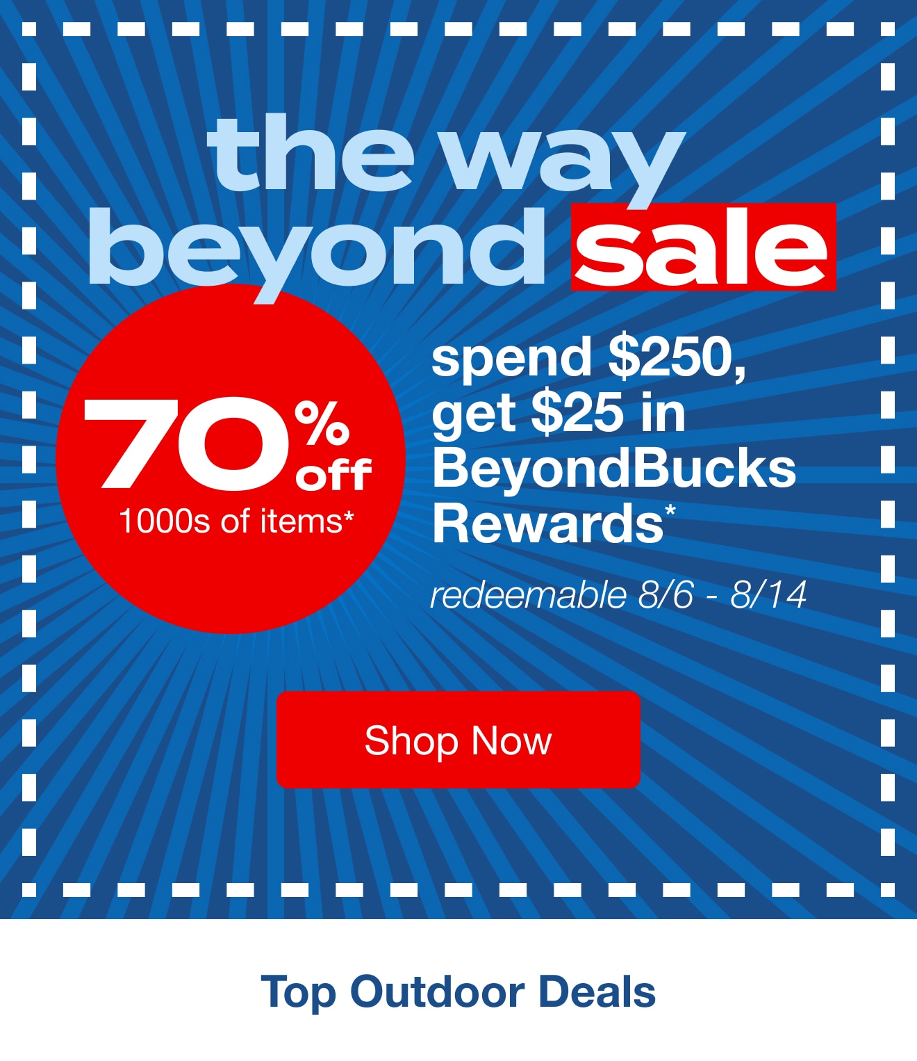 The Way Beyond Sale