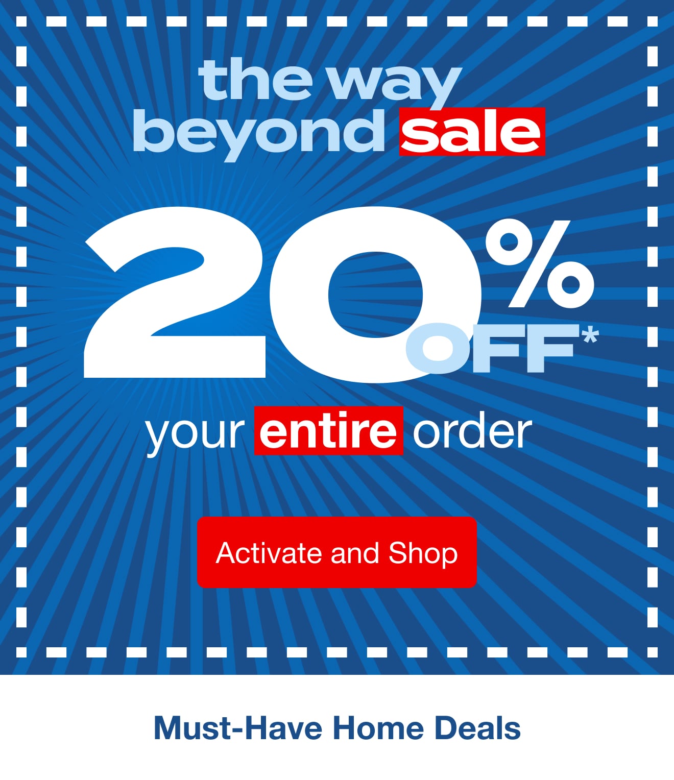 20% off entire order