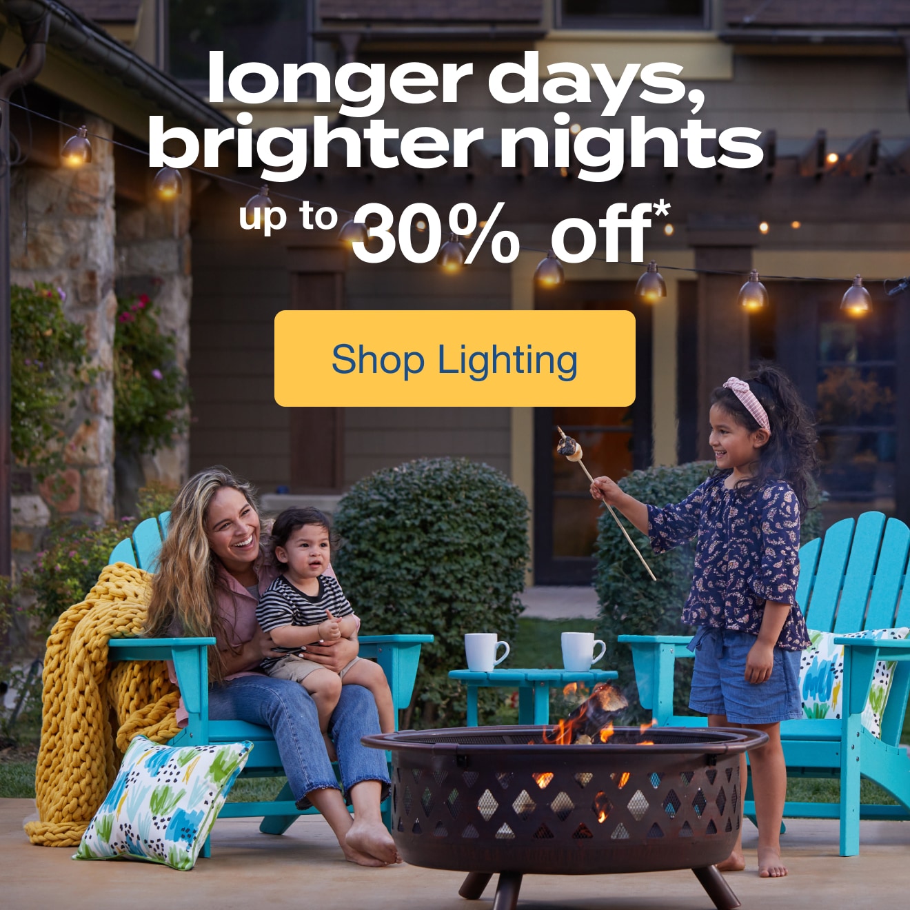 Up to 30% off Lighting - Shop Now!