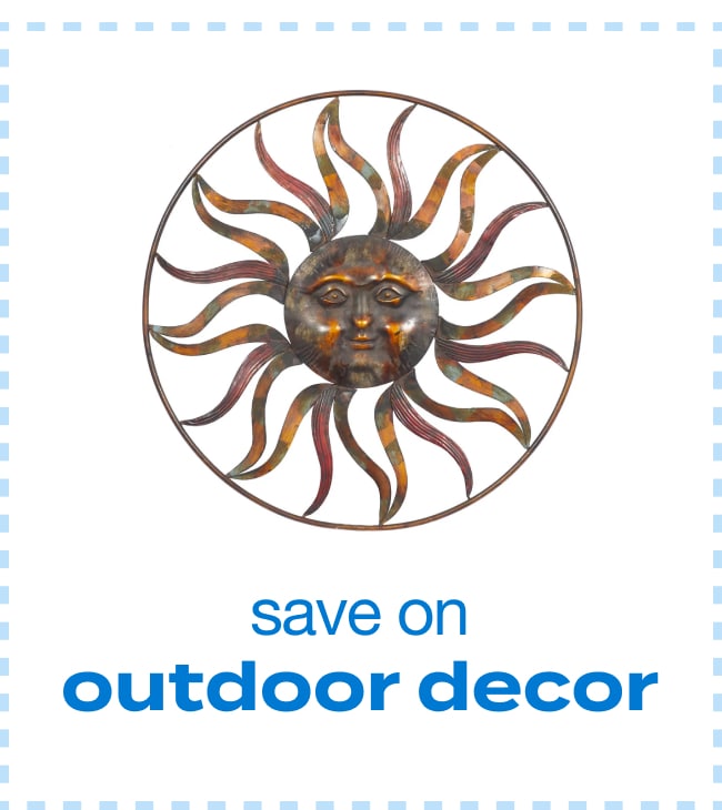 save on outdoor decor