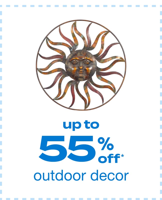 Up to 55% Off Outdoor Decor - Shop Now!