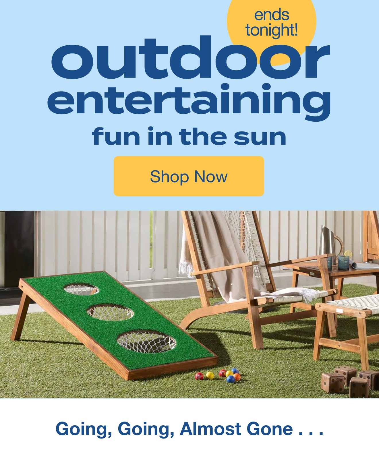 outdoor entertaining