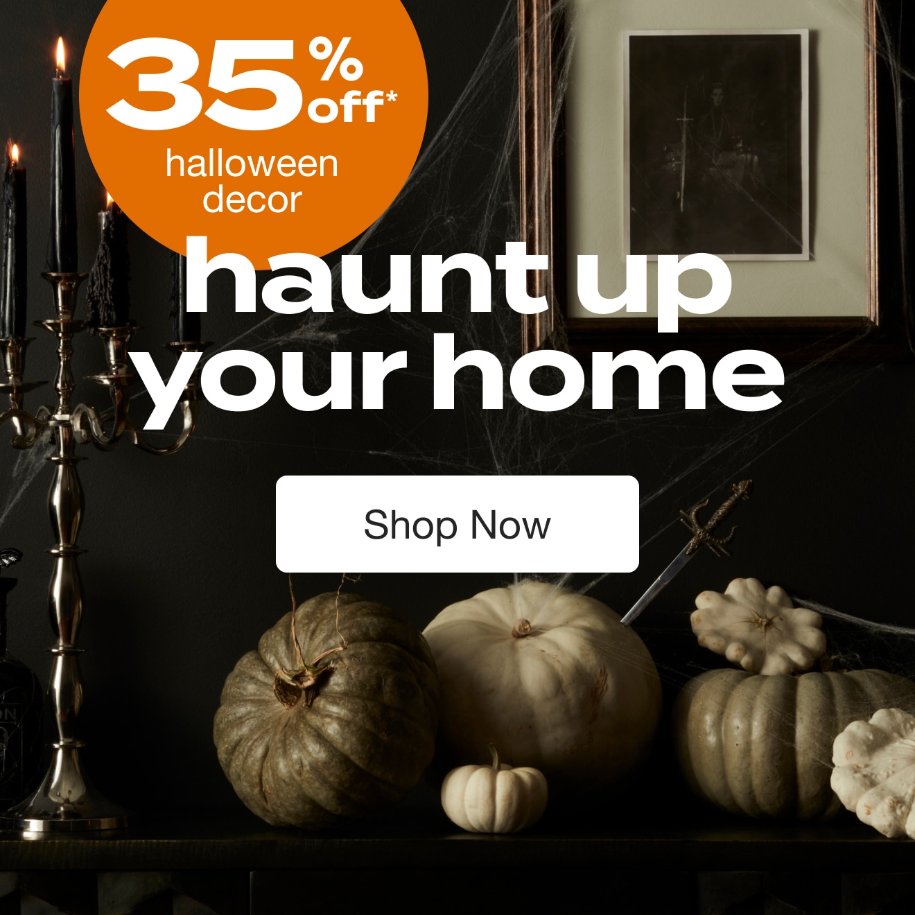 Haunt Up Your Home - Up to 35% Off Halloween Decor - Shop Now!