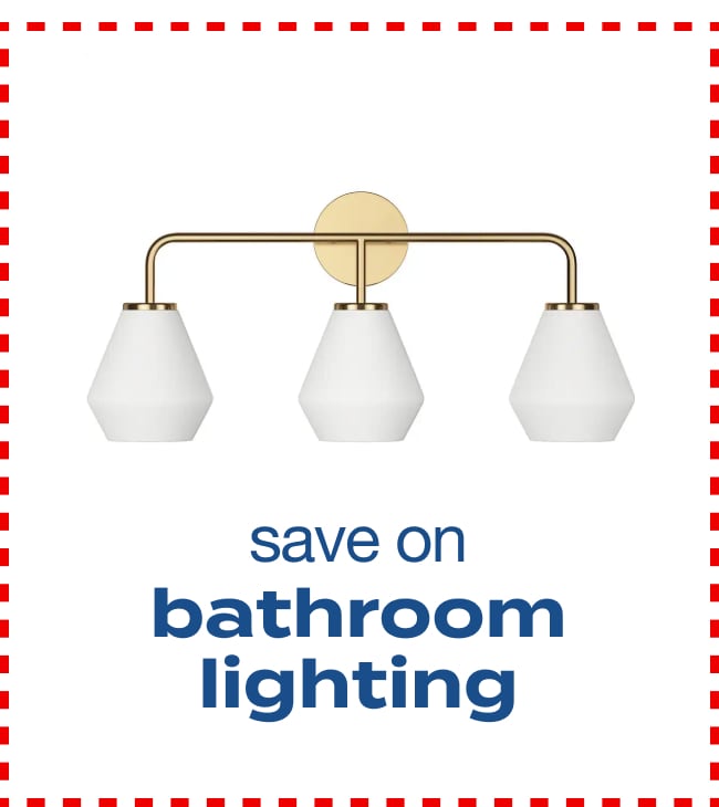 Save on Bathroom Lighting