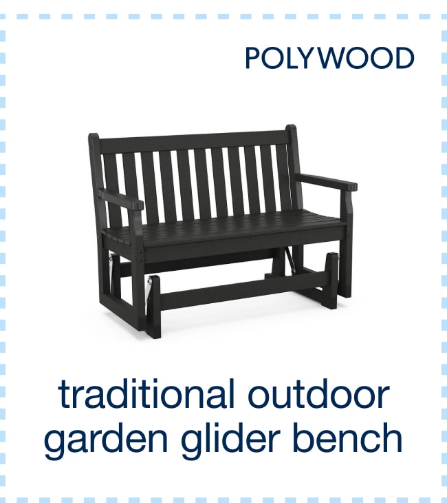 Traditional Outdoor Garden Glider Bench