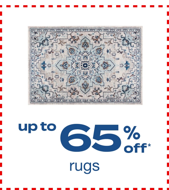 Up to 65% Off* Rugs