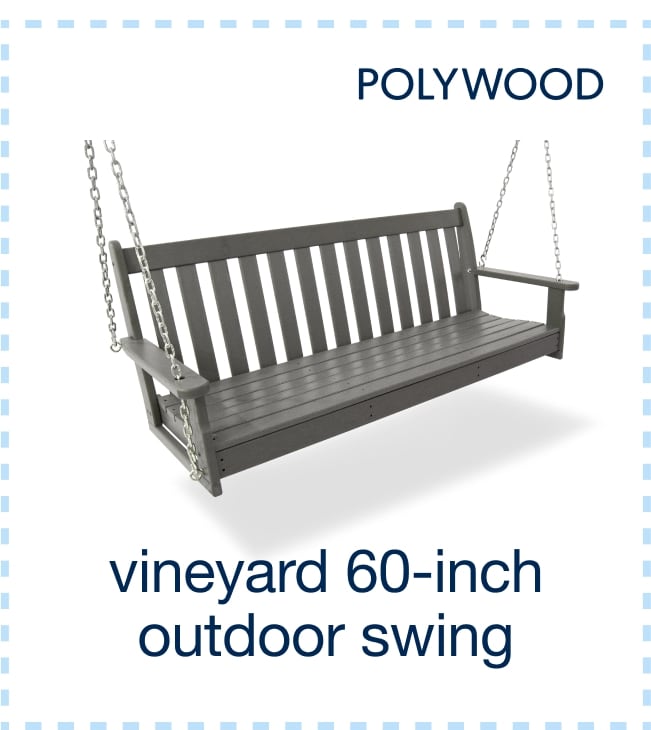 Vineyard 60-inch Outdoor Swing