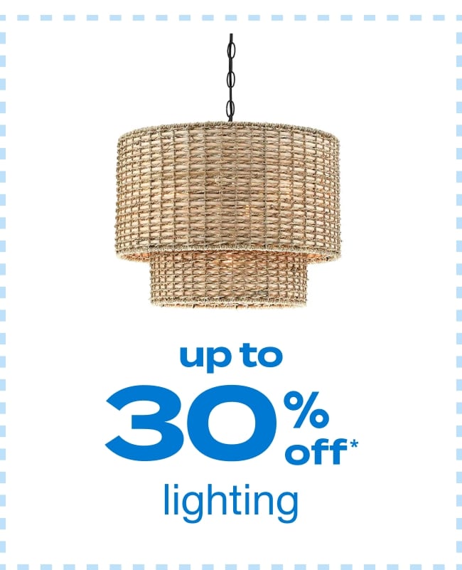 Up to 30% Off Lighting