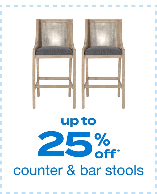 Up to 25% Off Counter & Bar Stools