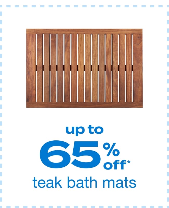 Up to 65% Off Teak Bath Mats