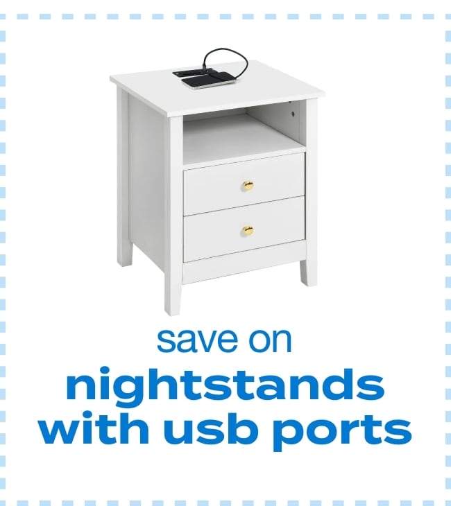 Save on Nightstands with USB Ports