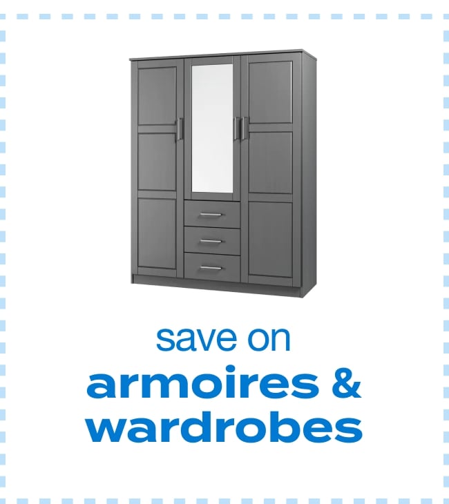 Save on Armoires & Wardrobes