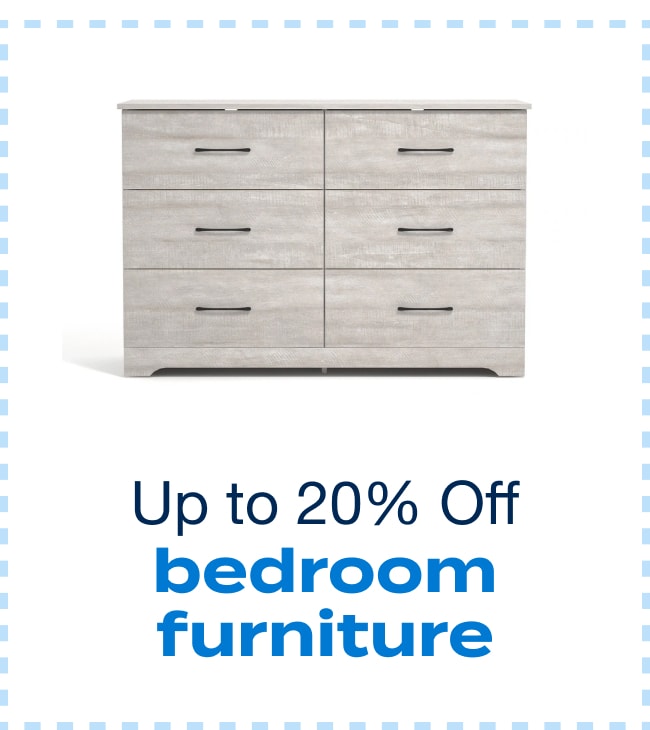 Up to 20% off Bedroom Furniture - Shop Now!